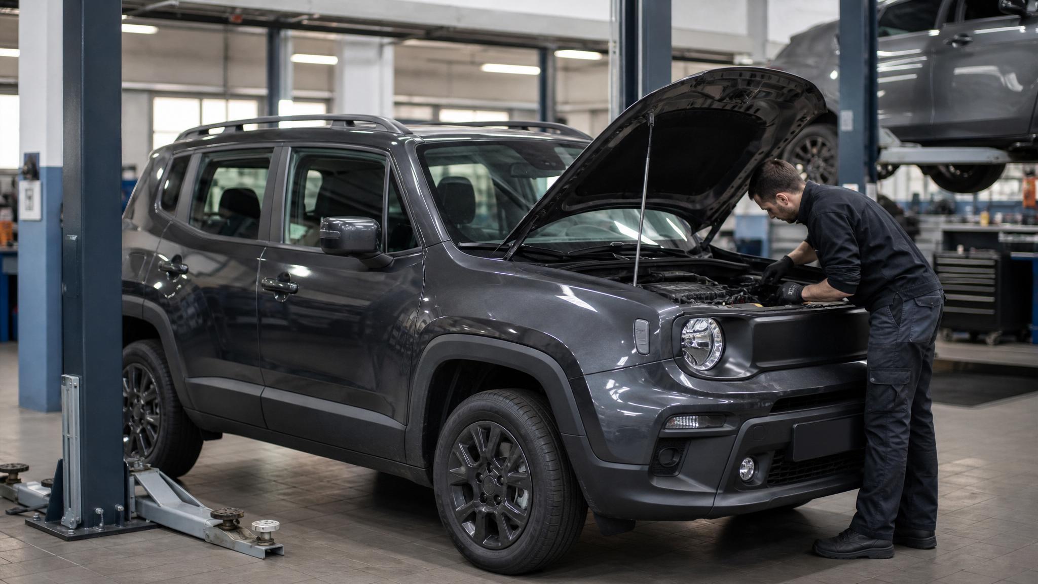 Jeep Renegade in officina per il tagliando